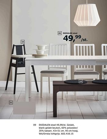 Promoties Ekedalen stoel - Huismerk - Ikea - Geldig van 23/11/2018 tot 31/07/2019 bij Ikea