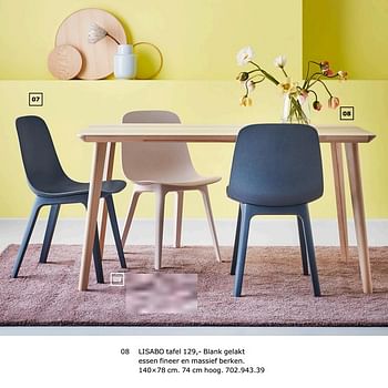 Promotions Lisabo tafel - Produit maison - Ikea - Valide de 23/11/2018 à 31/07/2019 chez Ikea