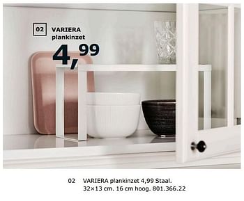 Promoties Variera plankinzet - Huismerk - Ikea - Geldig van 23/11/2018 tot 31/07/2019 bij Ikea