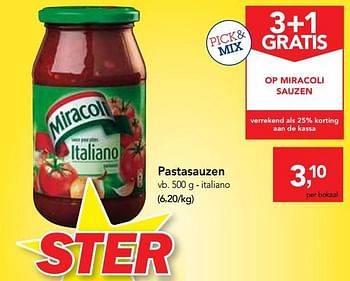 Promotions Pastasauzen - Miracoli - Valide de 16/01/2019 à 29/01/2019 chez Makro