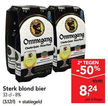 Promoties Sterk blond bier - Ommegang - Geldig van 16/01/2019 tot 29/01/2019 bij Makro