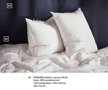 bron Bounty straffen Huismerk - Ikea Hönsbär dekbed, warmer - Promotie bij Ikea