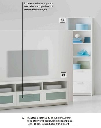 Promotions Brimnes tv-meubel - Produit maison - Ikea - Valide de 23/11/2018 à 31/07/2019 chez Ikea