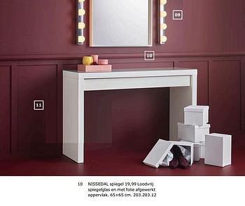 Promoties Nissedal spiegel - Huismerk - Ikea - Geldig van 23/11/2018 tot 31/07/2019 bij Ikea