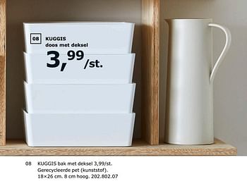 Promotions Kuggis bak met deksel - Produit maison - Ikea - Valide de 23/11/2018 à 31/07/2019 chez Ikea