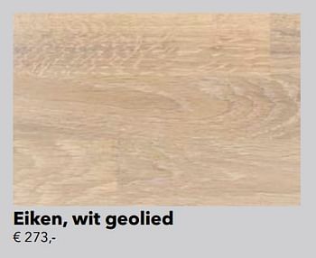 Promoties Massief hout keukenwerkblad eiken, wit geolied - Huismerk - Kvik - Geldig van 01/01/2019 tot 31/12/2019 bij Kvik Keukens