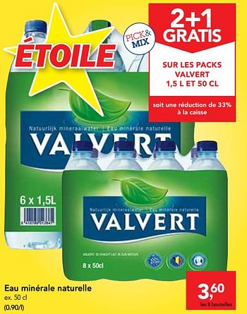 Promotions Eau minérale naturelle - Valvert - Valide de 16/01/2019 à 29/01/2019 chez Makro