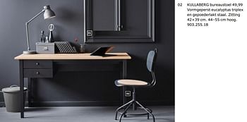 Promoties Kullaberg bureaustoel - Huismerk - Ikea - Geldig van 23/11/2018 tot 31/07/2019 bij Ikea