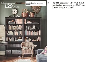 Promotions Hemnes boekenkast - Produit maison - Ikea - Valide de 23/11/2018 à 31/07/2019 chez Ikea
