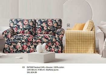 Promotions Ektorp fauteuil - Produit maison - Ikea - Valide de 23/11/2018 à 31/07/2019 chez Ikea