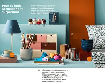 Promotions Måla papier - Produit maison - Ikea - Valide de 23/11/2018 à 31/07/2019 chez Ikea