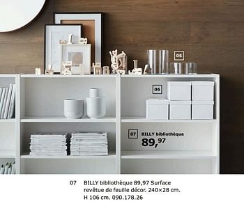 Promotions Billy bibliothèque - Produit maison - Ikea - Valide de 23/11/2018 à 31/07/2019 chez Ikea