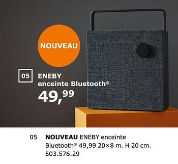 Promotions Nouveau eneby enceinte bluetooth - Produit maison - Ikea - Valide de 23/11/2018 à 31/07/2019 chez Ikea