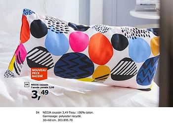 Promoties Nedja coussin - Huismerk - Ikea - Geldig van 23/11/2018 tot 31/07/2019 bij Ikea