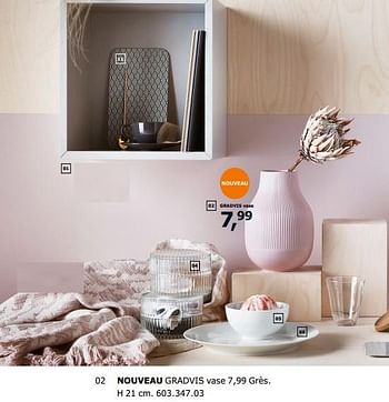 Promotions Nouveau gradvis vase - Produit maison - Ikea - Valide de 23/11/2018 à 31/07/2019 chez Ikea