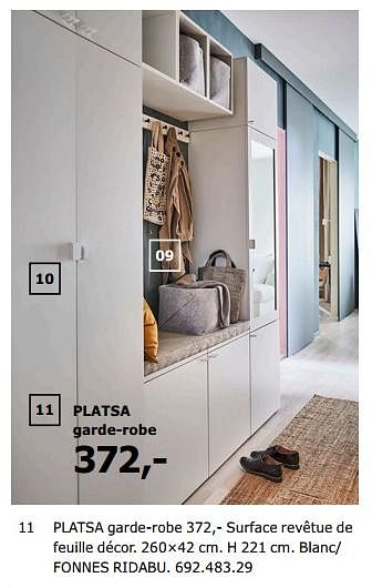 Promotions Platsa garde-robe - Produit maison - Ikea - Valide de 23/11/2018 à 31/07/2019 chez Ikea