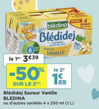 Promotions Blédidej saveur vanille bledina - Blédina - Valide de 08/01/2019 à 20/01/2019 chez Super Casino