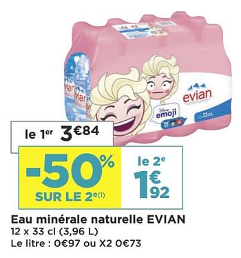 Promotions Eau minérale naturelle evian - Evian - Valide de 08/01/2019 à 20/01/2019 chez Super Casino