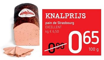 Promoties Pain de strasbourg excellent - Excellent - Geldig van 17/01/2019 tot 30/01/2019 bij Spar (Colruytgroup)