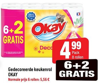 Promoties Gedecoreerde keukenrol okay - Huismerk - Okay  - Geldig van 16/01/2019 tot 22/01/2019 bij Smatch