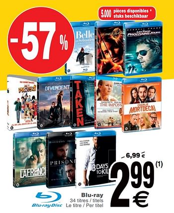 Promoties Blu-ray - Huismerk - Cora - Geldig van 15/01/2019 tot 28/01/2019 bij Cora