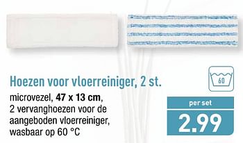 Promoties Hoezen voor vloerreiniger - Huismerk - Aldi - Geldig van 14/01/2019 tot 19/01/2019 bij Aldi