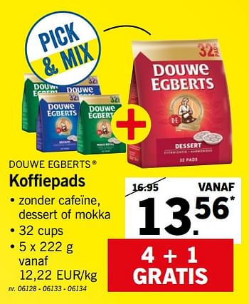 Promotions Koffiepads - Douwe Egberts - Valide de 21/01/2019 à 26/01/2019 chez Lidl