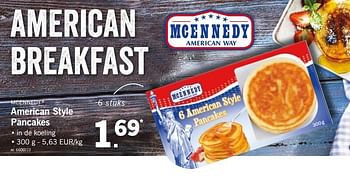 Promoties American style pancakes - Mcennedy - Geldig van 21/01/2019 tot 26/01/2019 bij Lidl