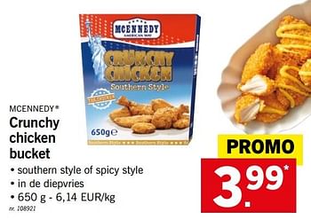 Mcennedy Crunchy chicken bucket - Lidl Promotie bij
