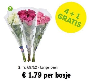 Promoties Lange rozen - Huismerk - Lidl - Geldig van 21/01/2019 tot 26/01/2019 bij Lidl