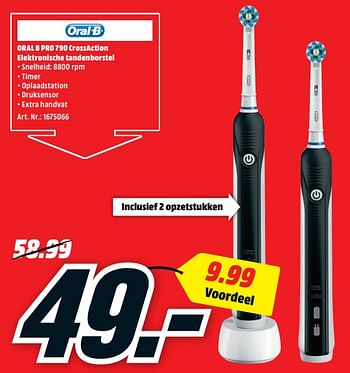 Oral-B Oral pro 790 crossaction elektronische tandenborstel - Promotie bij Media Markt