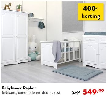 Huismerk - Baby & Tiener Megastore Babykamer daphne ledikant, commode en kledingkast - bij & Tiener Megastore