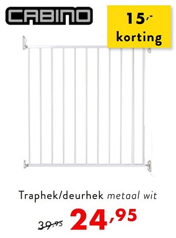 Promotions Traphek-deurhek metaal wit - Cabino - Valide de 12/01/2019 à 18/01/2019 chez Baby & Tiener Megastore