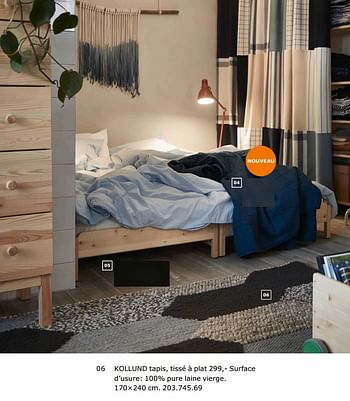 Promotions Kollund tapis, tissé à plat - Produit maison - Ikea - Valide de 23/11/2018 à 31/07/2019 chez Ikea