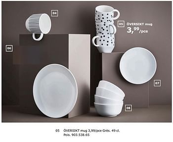 Promotions Översikt mug - Produit maison - Ikea - Valide de 23/11/2018 à 31/07/2019 chez Ikea
