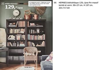 Accommodatie verontreiniging Arne Huismerk - Ikea Hemnes bibliothèque - Promotie bij Ikea