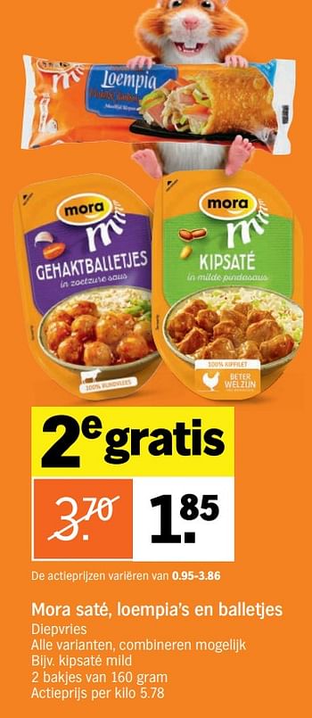 Promoties Mora kipsaté mild - Mora - Geldig van 14/01/2019 tot 20/01/2019 bij Albert Heijn