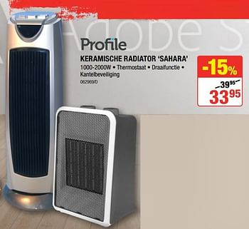 Promoties Profile keramische radiator sahara - Profile - Geldig van 10/01/2019 tot 27/01/2019 bij HandyHome