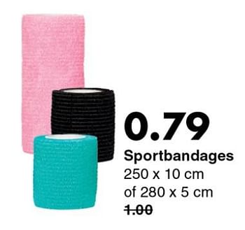 Promoties Sportbandages - Huismerk - Wibra - Geldig van 14/01/2019 tot 26/01/2019 bij Wibra