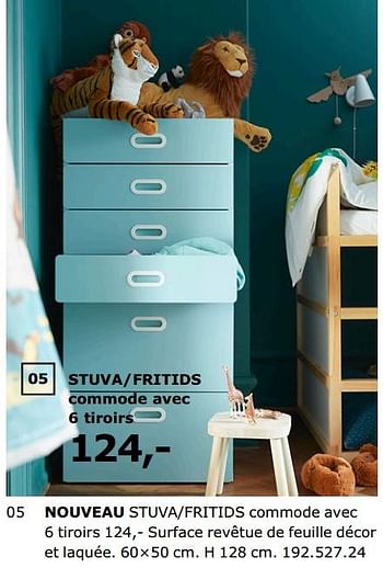 Promotions Stuva-fritids commode avec 6 tiroirs - Produit maison - Ikea - Valide de 23/11/2018 à 31/07/2019 chez Ikea