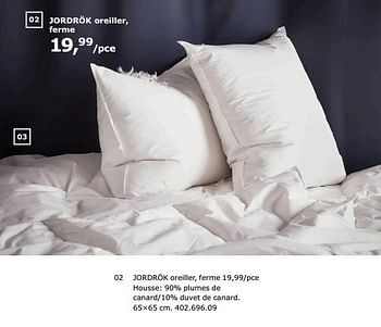 Promotions Jordrök oreiller, ferme - Produit maison - Ikea - Valide de 23/11/2018 à 31/07/2019 chez Ikea