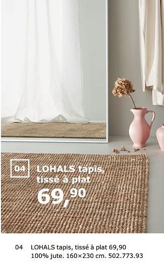 Promotions Lohals tapis, tissé à plat - Produit maison - Ikea - Valide de 23/11/2018 à 31/07/2019 chez Ikea