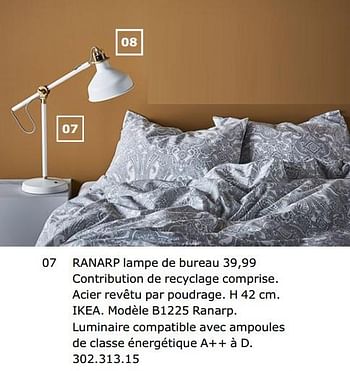 Promoties Ranarp lampe de bureau - Huismerk - Ikea - Geldig van 23/11/2018 tot 31/07/2019 bij Ikea