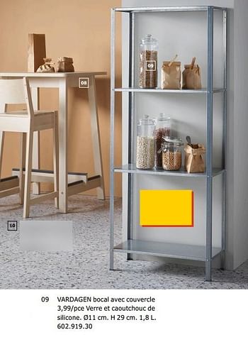Promotions Vardagen bocal avec couvercle - Produit maison - Ikea - Valide de 23/11/2018 à 31/07/2019 chez Ikea