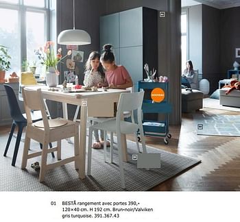 Promotions Bestå rangement avec portes - Produit maison - Ikea - Valide de 23/11/2018 à 31/07/2019 chez Ikea