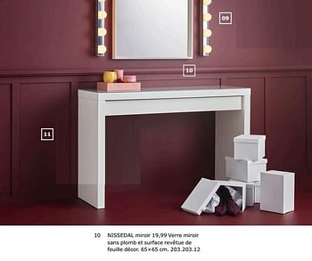 Promotions Nissedal miroir - Produit maison - Ikea - Valide de 23/11/2018 à 31/07/2019 chez Ikea
