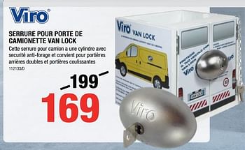 Promoties Serrure pour porte de camionette van lock - Viro  - Geldig van 10/01/2019 tot 27/01/2019 bij HandyHome