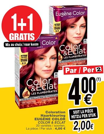 Promoties Coloration haarkleuring eugène color - Eugène Color - Geldig van 15/01/2019 tot 21/01/2019 bij Cora