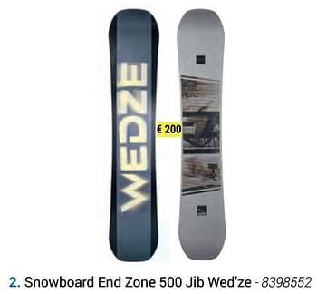 Promoties Snowboard end zone 500 jib wed`ze - Wed'ze - Geldig van 01/01/2019 tot 22/03/2019 bij Decathlon