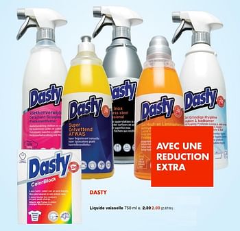 Promoties Liquide vaisselle - Dasty - Geldig van 14/01/2019 tot 26/01/2019 bij Wibra